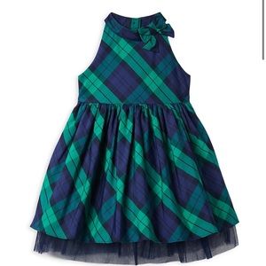 Janie & Jack Little Girl's Plaid Bow Dress